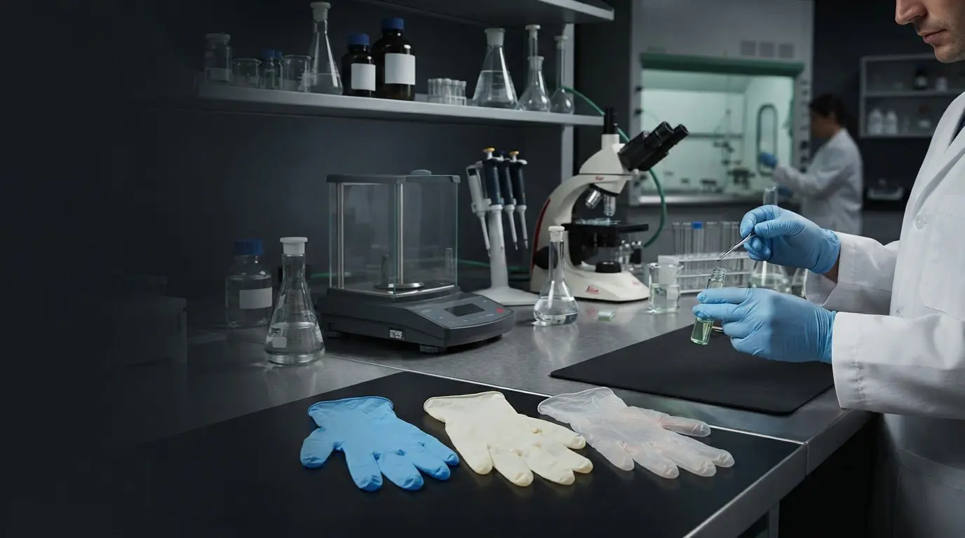 Featured image for “Nitrile Gloves: How to Compare Materials and Choose for Lab Work”