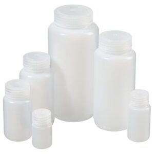 Nalgene™ Packaging Bottles, Wide Mouth, HDPE, with Closure, Bulk Packed, Thermo Scientific