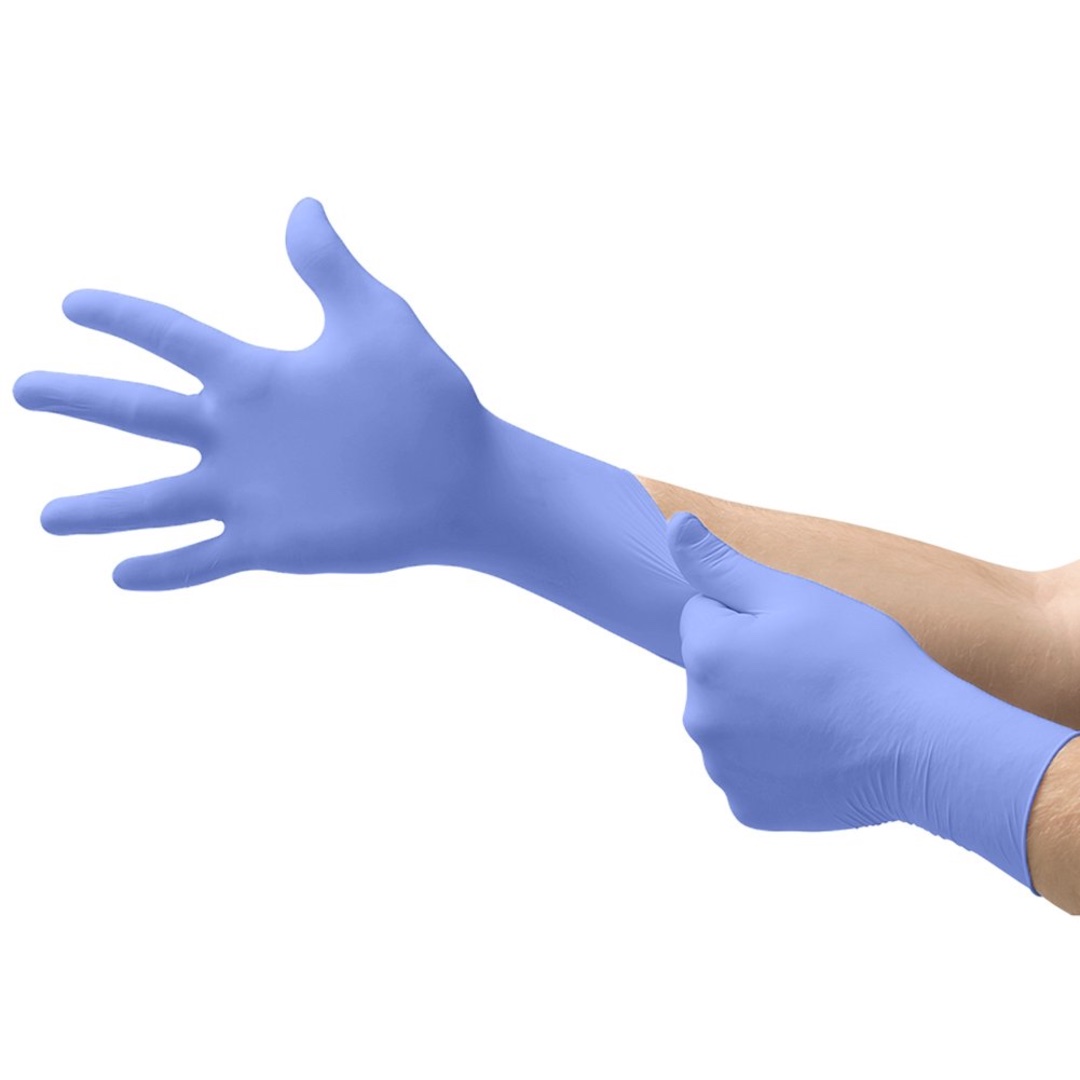 Gloves, SureCare™, Extended Cuff, Nitrile, 8 mil, Blue