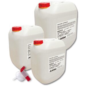 JULABO Thermal C50S stabilized heat transfer fluid: Brown, 50cSt (centistoke) silicone fluid for use in open bath heating temperature control units.