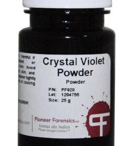 Crystal Violet is ideal for developing latent prints on the sticky side of tape.
