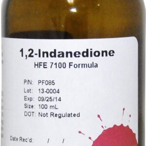 Indandione is an extremely sensitive amino acid reported to develop 46% more latents than DFO.